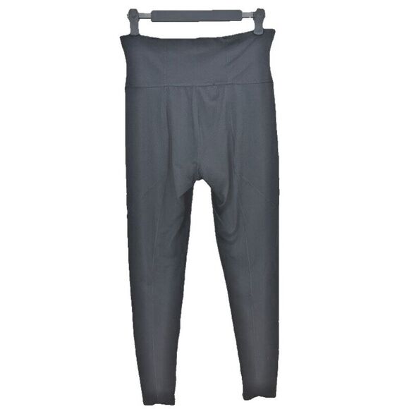 Spanx Yoga Pants Leggings Womens Large Black High Waist Stretch Pull On Workout - Picture 1 of 9